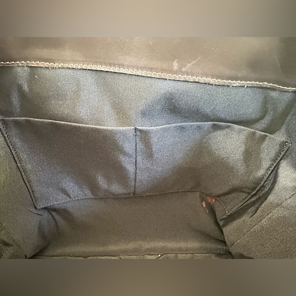 Mark & Graham Brown, White & Black Cowhide Leather Tote - Picture 5 of 6